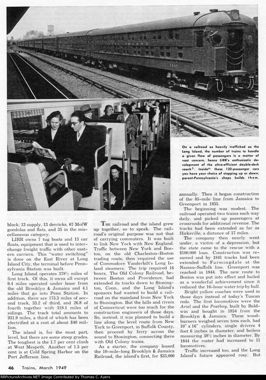 "Long Island Rail Road," Page 46, 1949